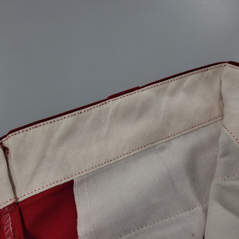 【現状渡し品】【メンズ】 YKK ZIP 874 TROUSERS PANTS トラウザーズ パンツ 圧着タグ USA製 157-260405-as-16-izu サイズ:34×34 カラー:レッド 万代Net店