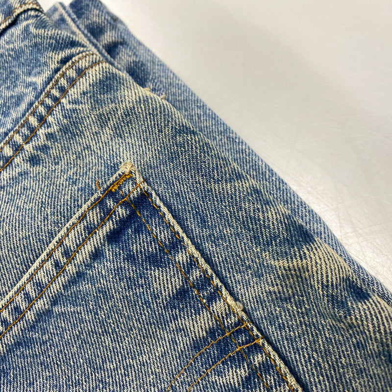 【中古品】【メンズ】 684-0217 刻印62 42TALON タロン SMALL スモール E 均等V オレンジタブ 推定70’S BIG BELL ビッグ ベル DENIM PANTS デニム パンツ ズボン ボトムス 157-260410-ya-10-izu サイズ:下記参照 カラー:インディゴ 万代Net店