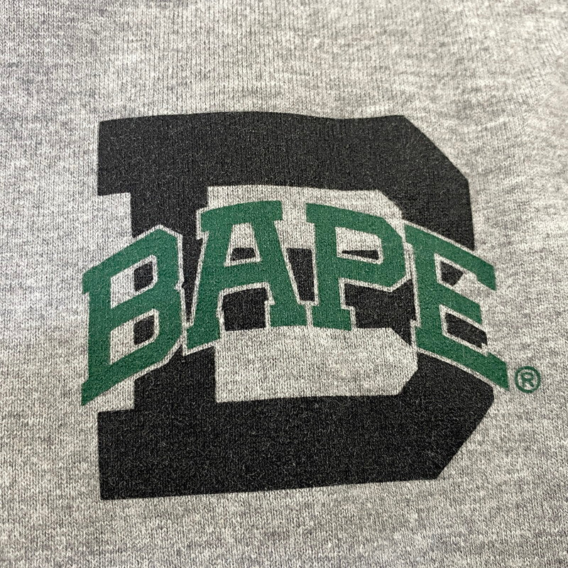 【中古品】【メンズ】 A BATHING APE アベイシングエイプ 00’S HENRYNECK S S TEE ヘンリーネック ショートスリーブ Tシャツ トップス 半袖 142-260712-ya-12-izu サイズ:L カラー:グレー 万代Net店