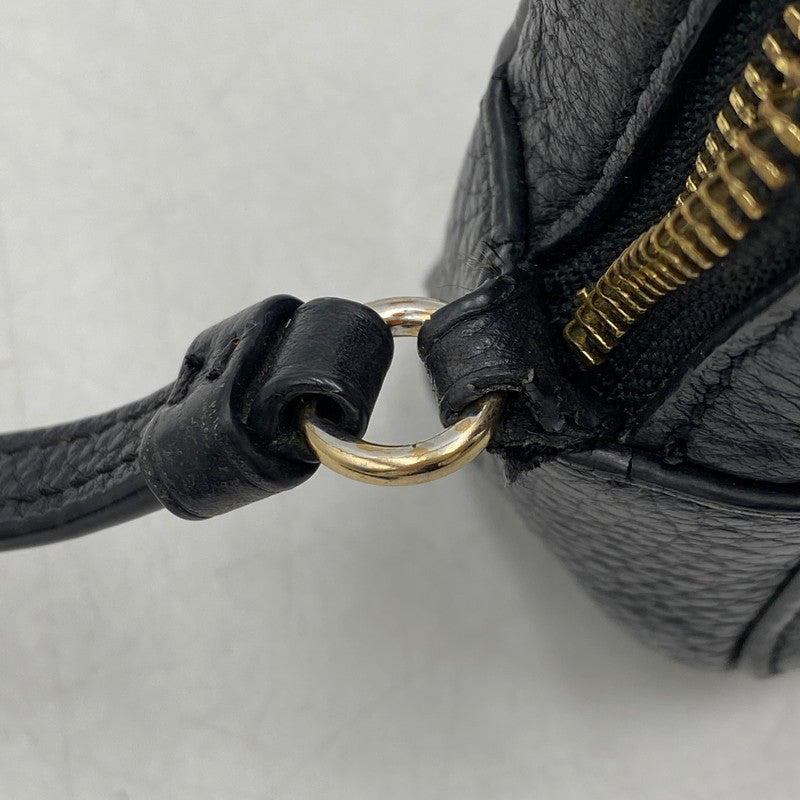 【中古品】【メンズ/レディース】 87734PBB LEATHER CAMERA BAG レザー カメラ バッグ 鞄 カバン 180-260408-ya-05-izu カラー:BLACK 万代Net店