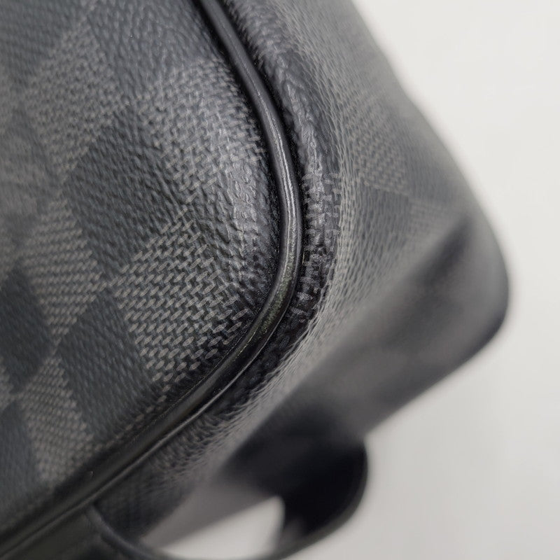 【中古品】【メンズ/レディース】 LOUIS VUITTON ルイ・ヴィトン N47625 BA1183 ダミエ グラフィット トワレ ポーチ バッグ 179-260406-as-05-izu カラー:ブラック 万代Net店