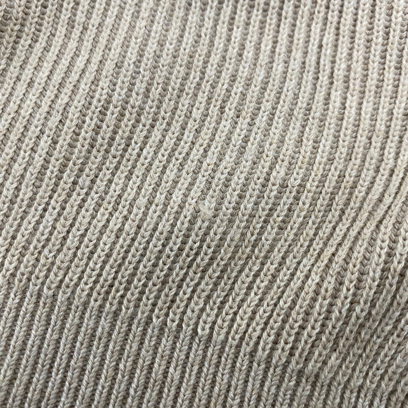 【中古品】【メンズ】 AURALEE オーラリー A21SP02CA FLAT YARN RIB KNIT PO フラット ヤーン リブ ニット プルオーバー トップス 140-260412-kh-08-izu サイズ:3 カラー:ベージュ 万代Net店
