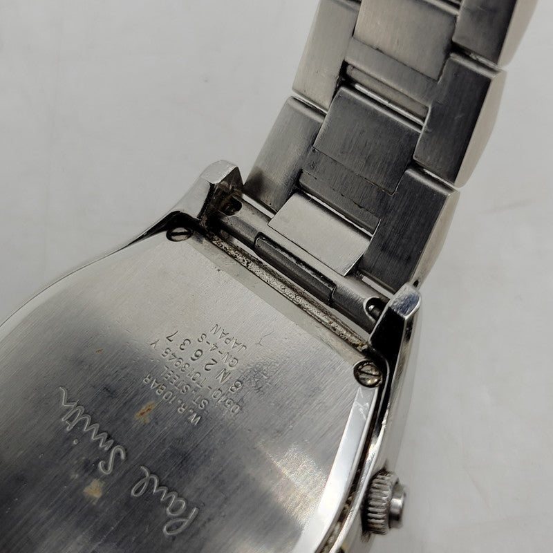 【中古品】【メンズ/レディース】 PAUL SMITH ポールスミス 0510-T013945 QUARTZ WATCH クオーツ ウォッチ 腕時計 時計 197-260602-ya-03-izu カラー:シルバー 万代Net店