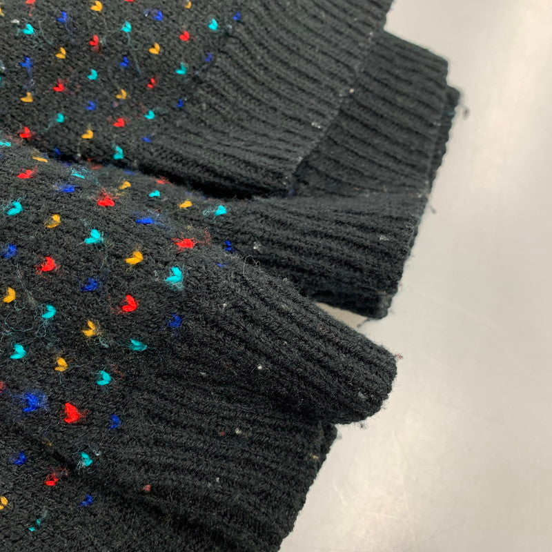 【中古品】【メンズ】 MAJOR MOTION メイジャー モーション USA製 BIRDS EYE ACRYLIC KNIT バーズアイ アクリル ニット トップス 長袖 146-260423-ya-14-izu サイズ:下記参照 カラー:BLACK 万代Net店