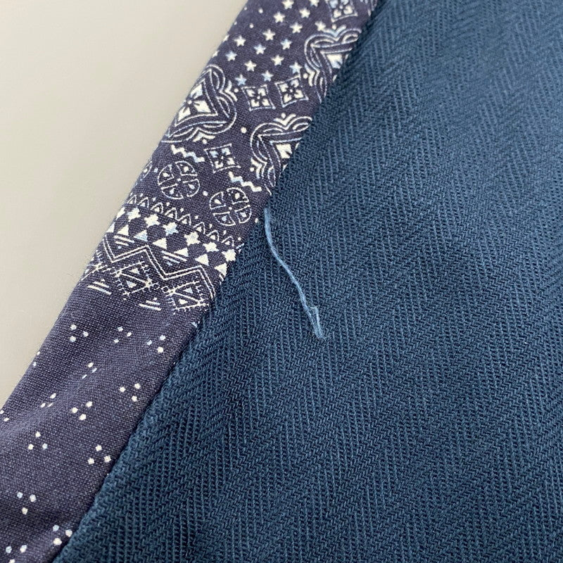【中古品】【メンズ】 WEARABLE FILM ウェアラブルフィルム REMAKE PAISLEY PATTERN LS SHIRT リメイク ペイズリー パターン ロングスリーブ シャツ トップス 長袖 146-260425-kh-03-izu カラー:ネイビー×グリーン 万代Net店