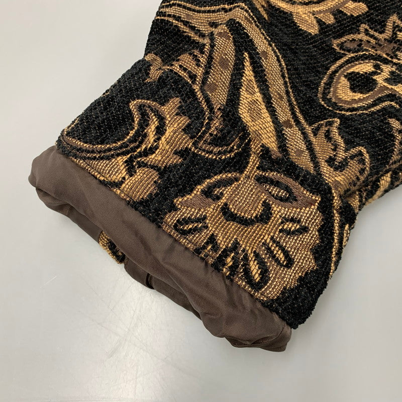 【中古品】【メンズ】 POWER TO THE PEOPLE パワートゥーザピープル PAISLEY PATTERN ZIPUP JACKET ペイズリー パターン ジップアップ ジャケット アウター 147-260425-cs-15-izu サイズ:L カラー:ブラウン×ブラック 万代Net店