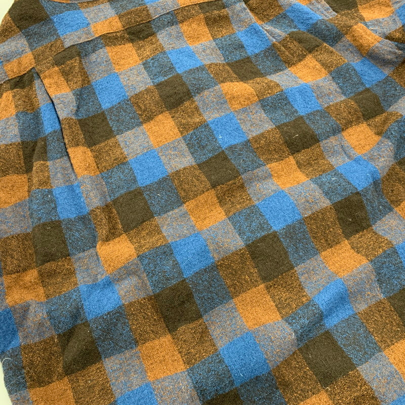 【中古品】【メンズ】 TENDERLOIN テンダーロイン T-WOOL CHECK LS SHIRT ティーウール チェック ロングスリーブ シャツ トップス 長袖 142-260424-cs-01-izu サイズ:S カラー:ブルー×ブラウン 万代Net店