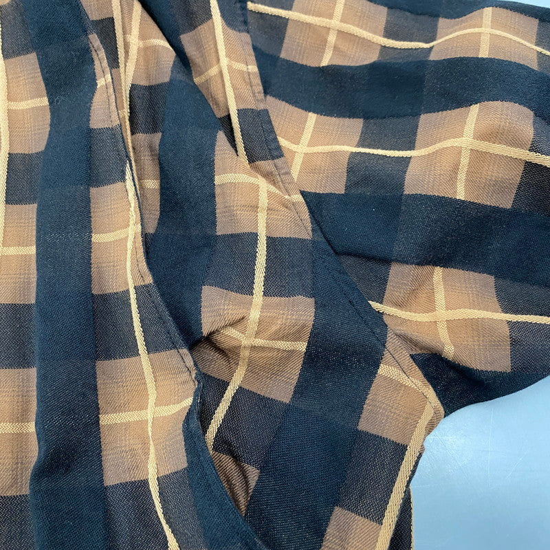 【中古品】【メンズ】 BAL バル BAL-2138 PLAID ZIP SHIRT BLOUSON プレイド ジップ シャツ ブルゾン アウター 142-260428-cs-18-izu サイズ:2 カラー:ブラウン×ブラック 万代Net店