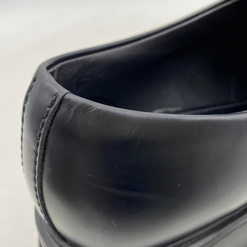 【中古品】【メンズ】 PRADA プラダ 2DE129 モノリス ブラッシュドレザー ローファー シューズ 靴 183-260426-as-03-izu サイズ:8 カラー:ブラック 万代Net店