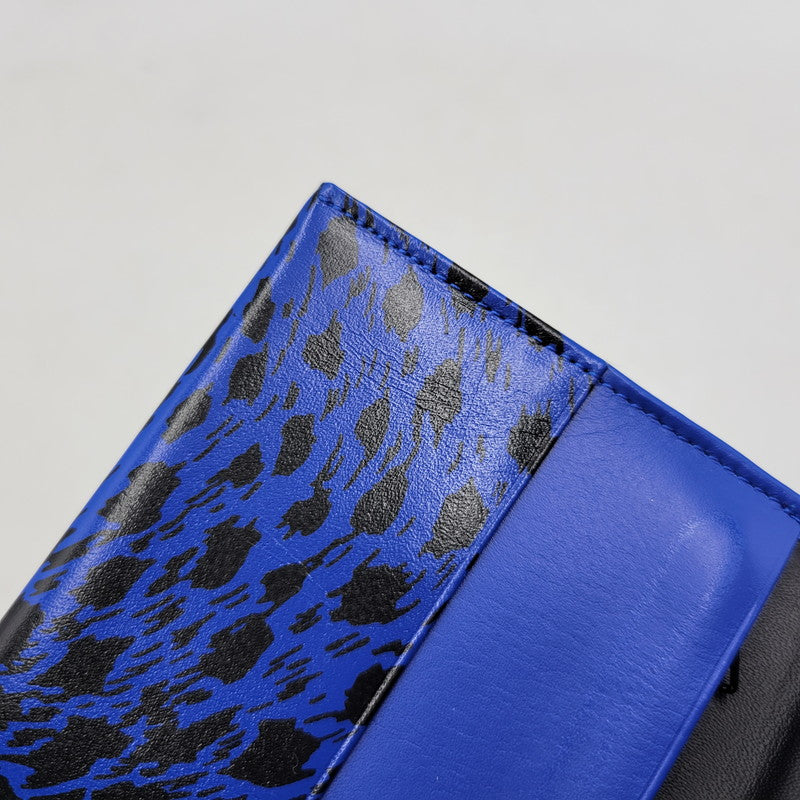 【中古品】【メンズ/レディース】 CREAM SODA クリームソーダ LONG WALLET LEOPARD ロングウォレット レオパード 財布 サイフ 200-260427-ay-03-izu カラー:ブルー 万代Net店