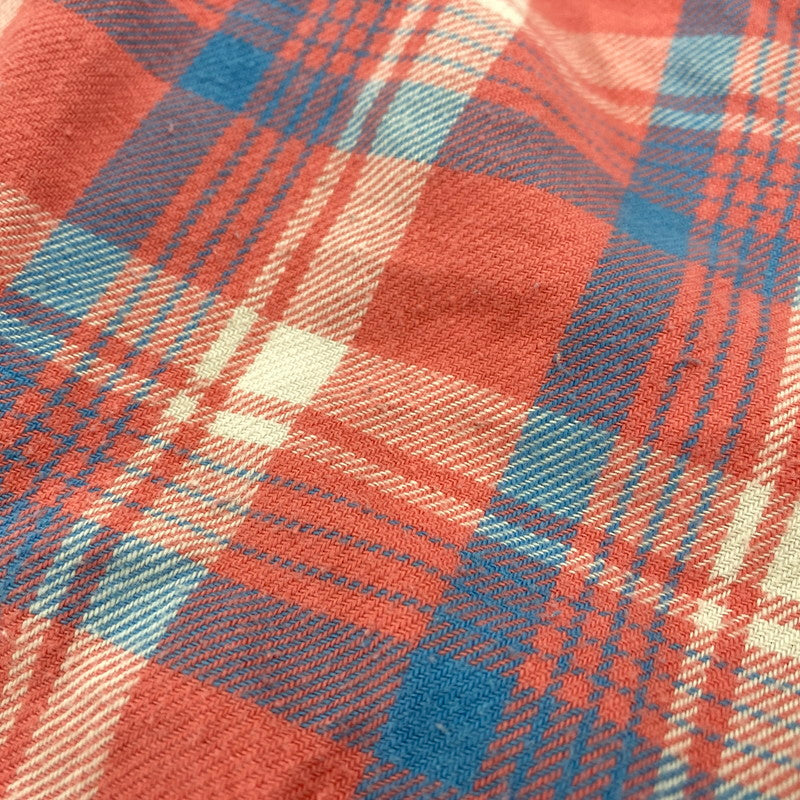 【中古品】【メンズ】 8HOUR UNION エイトアワーユニオン JOE MCCOY LIGHT FLANNEL SHIRTS LOT 941 ジョーマッコイ ライトフランネルシャツ チェック 長袖 145-260504-as-01-izu サイズ:15 カラー:ピンク系 万代Net店