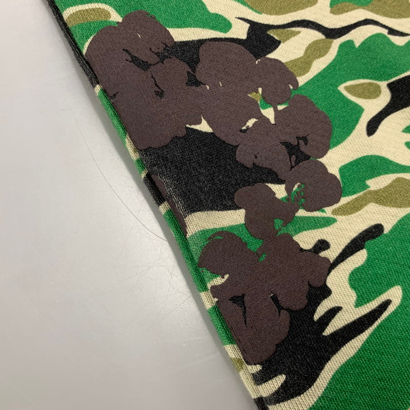 【中古品】【メンズ】 DENIM TEARS デニムティアーズ GREEN CAMO COTTON WREATH SWEATPANT グリーン カモ コットン リース スウェットパンツ ボトムス 153-260503-kh-08-izu サイズ:S カラー:マルチ 万代Net店