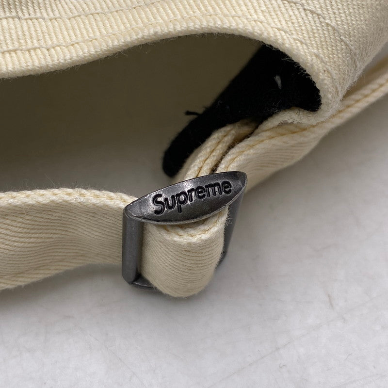 【中古品】【メンズ/レディース】 Supreme シュプリーム S LOGO 6-PANEL CAP Sロゴ 6パネル キャップ 帽子 185-260506-as-13-izu サイズ:ONE SIZE カラー:クリーム系 万代Net店