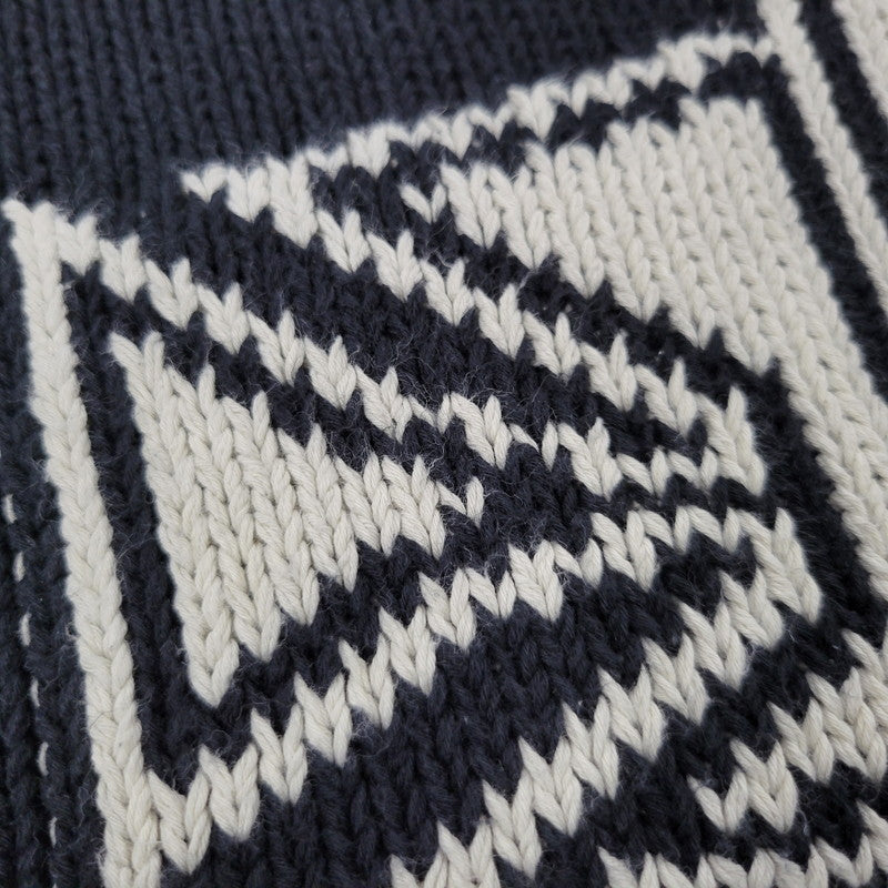 【中古品】【メンズ】 ASKYURSELF アスクユアセルフ CHUNKY BANNED KNIT CARDIGAN チャンキー バーンド ニット カーディガン トップス 長袖 142-260509-cs-15-izu サイズ:XL カラー:ブラック 万代Net店
