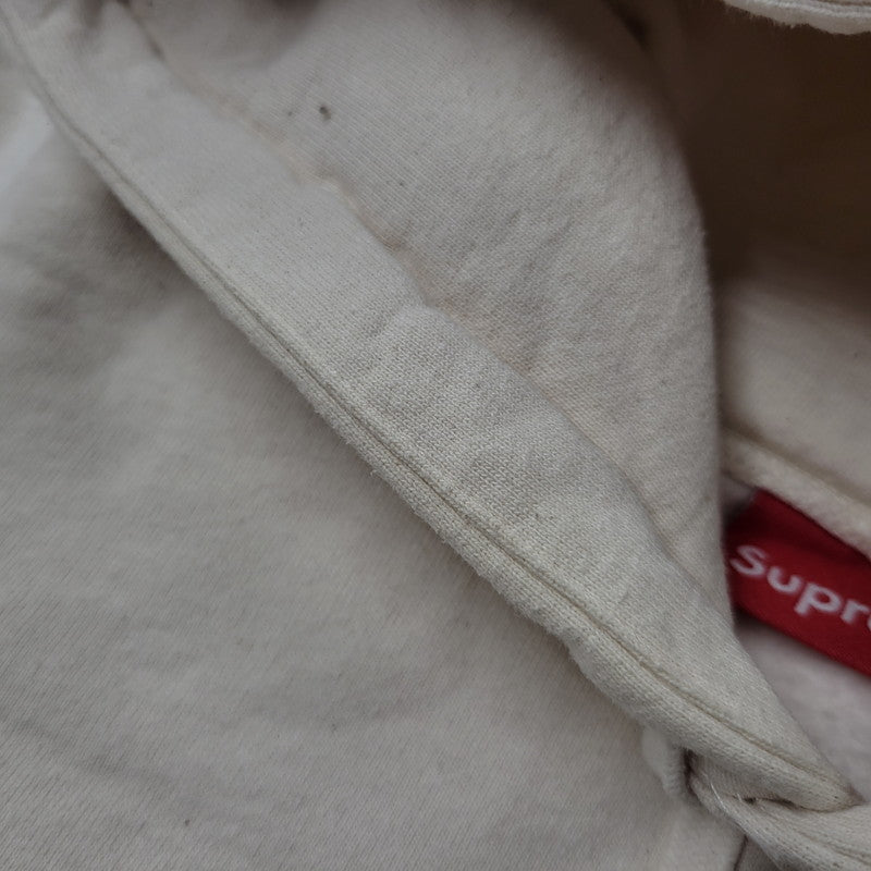 【中古品】【メンズ】 SUPREME シュプリーム 20AW MICRO LOGO HOODED SWEATSHIRT マイクロ ロゴ フーデッド スウェットシャツ トップス 長袖 149-260509-cs-22-izu サイズ:M カラー:ナチュラル 万代Net店