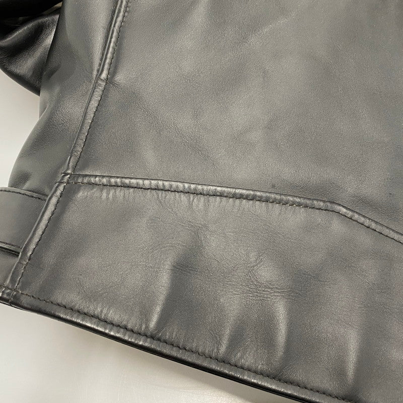 【中古品】【メンズ】 KADOYA カドヤ K'S LEATHER レザー DOUBLE RIDERS JACKET ダブルライダース ジャケット アウター 145-260512-ya-09-izu サイズ:S カラー:BLACK 万代Net店