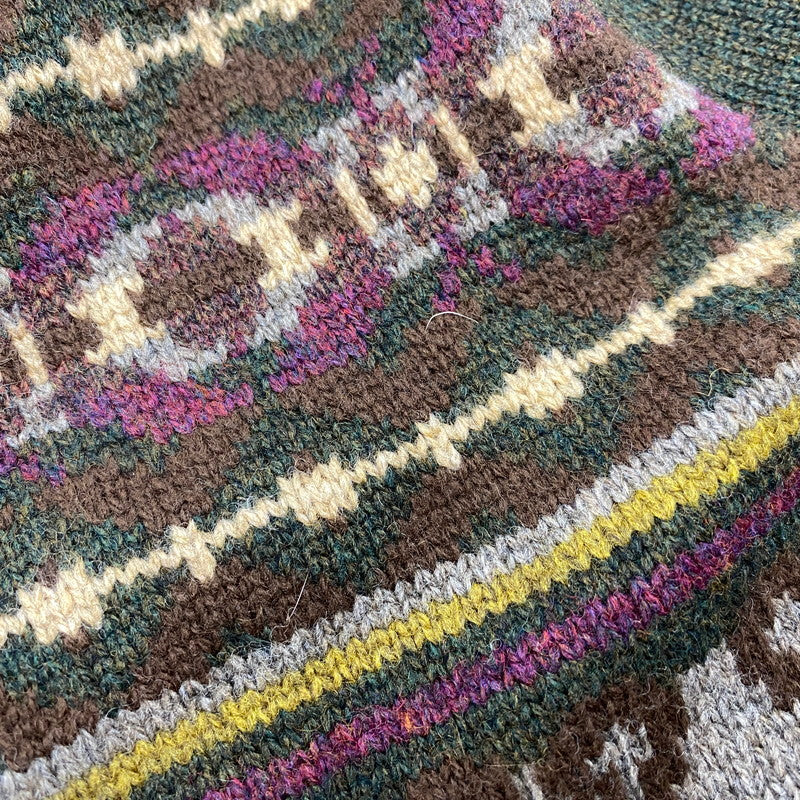 【中古品】【メンズ】 TOMMY HILFIGER トミーヒルフィガー NATIVE WOOL KNIT VEST ネイティブ ウール ニット ベスト トップス 146-260523-kh-04-izu サイズ:XL カラー:マルチ 万代Net店