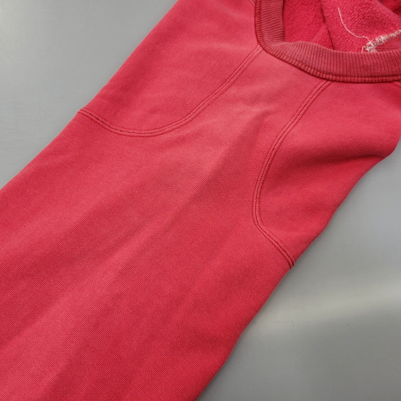 【中古品】【メンズ】 BARNS バーンズ FREEDOM SLEEVE SWEAT SHIRT フリーダム スリーブ スウェット USA製 両V 145-260720-as-05-izu サイズ:M カラー:レッド系 万代Net店