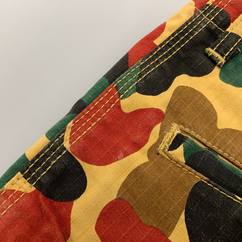 【中古品】【メンズ】 OLD A BATHING APE オールド・ア・ベイシング・エイプ 90S CAMO SHORTS カモ ショーツ ハーフパンツ 153-260526-ya-12-izu サイズ:XS カラー:マルチ 万代Net店