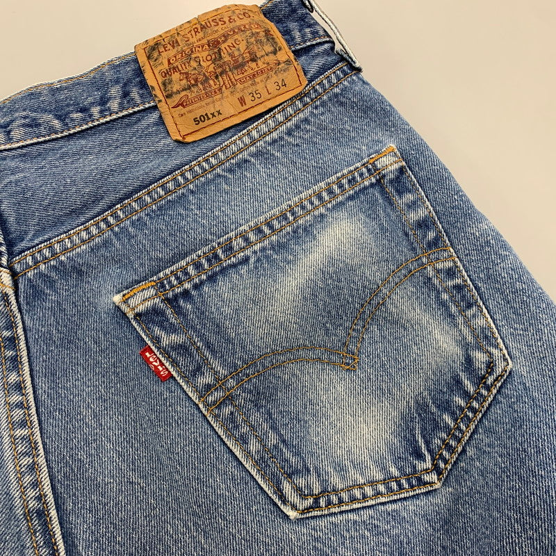 【中古品】【メンズ】 LEVI'S リーバイス 501-0000 刻印524 USA製 90’S DENIM SHORTS デニム ショーツ ハーフパンツ 157-260526-ya-14-izu サイズ:35×34 カラー:インディゴ 万代Net店