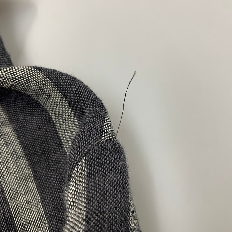【中古品】【メンズ】 VIVIENNE WESTWOOD MAN ヴィヴィアンウエスドウッドマン VW-WR-77129 STRIPE LINEN LONG SHIRT ストライプ リネン ロング シャツ トップス 141-260518-kh-01-izu サイズ:44 カラー:グレー系 万代Net店
