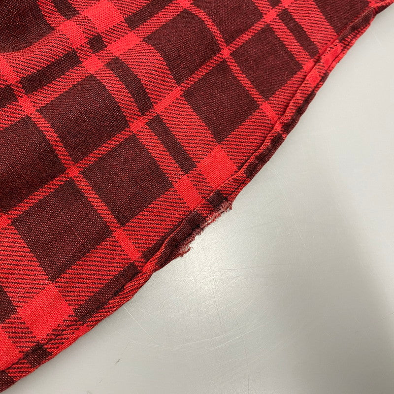 【中古品】【メンズ】 FIELDMASTER フィールドマスター CHECK SHIRT チェックシャツ USA製 長袖 146-260610-as-01-izu サイズ:XL カラー:レッド 万代Net店