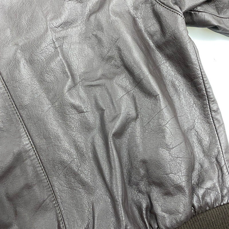 【中古品】【メンズ】 SUB URBAN サブアーバン 90S COW LEATHER BLOUSON JACKET カウ レザー ブルゾン ジャケット アウター 146-260527-cs-10-izu サイズ:L カラー:ブラウン 万代Net店