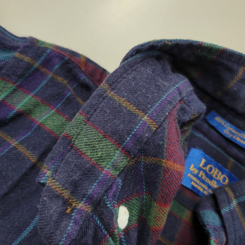 【中古品】【メンズ】 LOBO BY PENDLETON ロボ ペンドルトン CHECK L/S SHIRT チェック ロングスリーブ シャツ USA製 長袖 146-260610-as-14-izu サイズ:XL カラー:マルチカラー 万代Net店