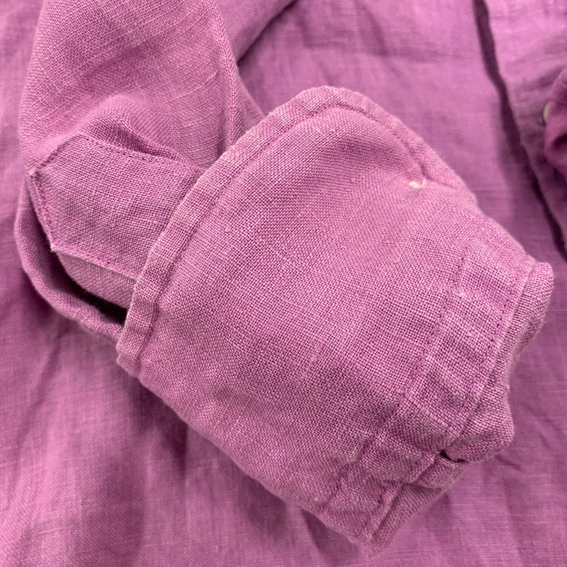 【中古品】【メンズ】 RALPH LAUREN ラルフローレン 0200011589 RELAXED FIT BD L/S LINEN SHIRT リラクストフィット ボタンダウン ロングスリーブ リネン シャツ トップス 長袖 147-260528-ya-16-izu サイズ:M カラー:ライトパープル 万代Net店