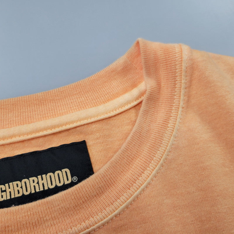 【中古品】【メンズ】 NEIGHBORHOOD ネイバーフッド PIGMENT DYED CREWNECK LS 261FPNH-CSM12 ピグメントダイ クルーネック ロングスリーブ 長袖 トップス 142-260524-as-14-izu サイズ:L カラー:オレンジ 万代Net店