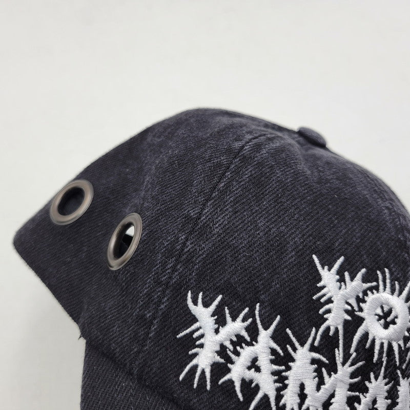 【中古品】【メンズ/レディース】 Supreme シュプリーム × Y'S BY YOHJI YAMAMOTO ワイズ ヨウジヤマモト GROMMET 6-PANEL グロメット 6 パネル キャップ 帽子 185-260526-as-04-izu サイズ:ONE SIZE(58cm) カラー:ブラック 万代Net店