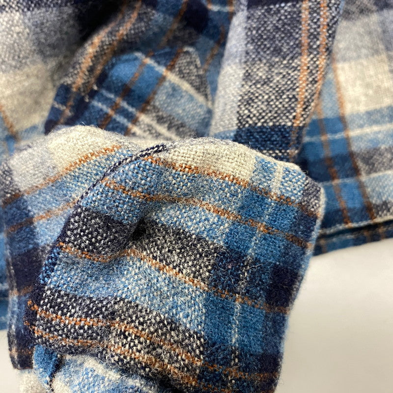 【中古品】【メンズ】 PENDLETON ペンドルトン 70S USA製 BOARD SHIRT ボード シャツ トップス 長袖 146-260529-ya-14-izu サイズ:L カラー:ブルー 万代Net店