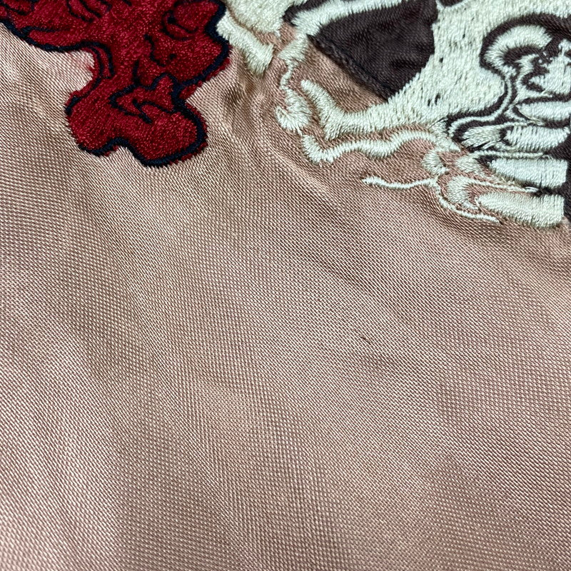 【中古品】【メンズ】 飛翔白麗 REVERSIBLE RAYON SUKAJAN リバーシブル レーヨン スカジャン ジャケット 145-260530-as-02-izu サイズ:M カラー:ピンク系/ブラック 万代Net店