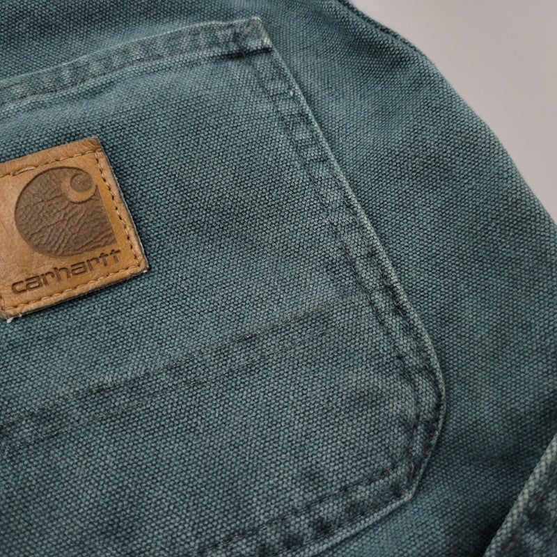 【現状渡し品】【メンズ】 Carhartt カーハート DUCK PAINTER SHORTS B24HTG ダック ペインターショーツ ショートパンツ 157-260530-as-13-izu サイズ:29 カラー:HUNTER GREEN 万代Net店