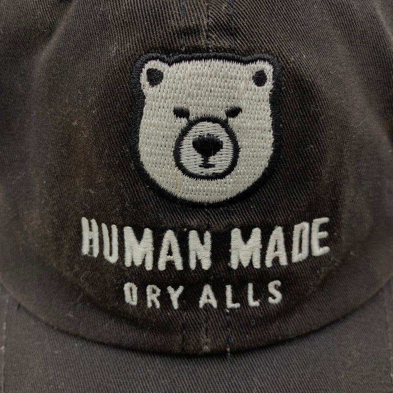 【中古品】【メンズ/レディース】 HUMAN MADE ヒューマンメード 6PANEL TWILL CAP 6パネル ツイル キャップ 帽子 185-260530-km-01-izu サイズ:F カラー:ブラック 万代Net店