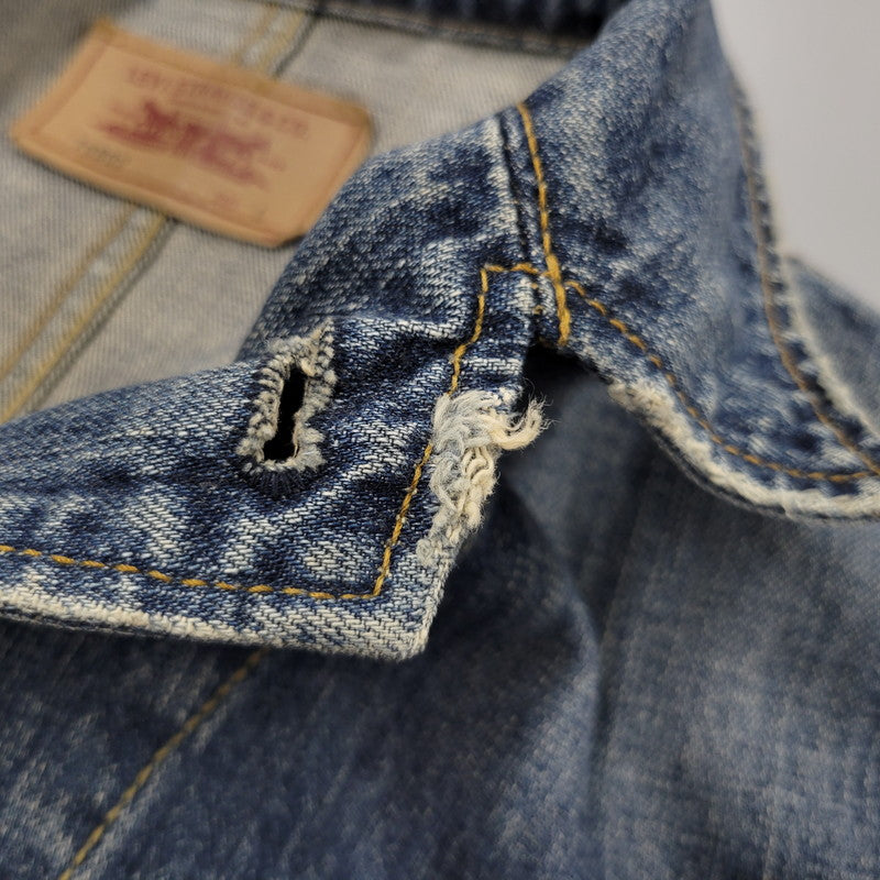 【中古品】【メンズ】 Levi's リーバイス DENIM COVERALL 70802 デニム カバーオール ジャケット 146-260601-as-09-izu サイズ:L カラー:インディゴ 万代Net店