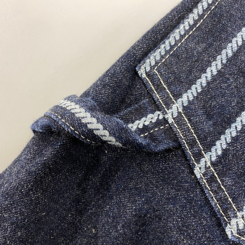 【中古品】【メンズ】 KOJIMA GENES コジマジーンズ STRIPE PAINTER DENNIM PANTS ストライプ ペインター デニム パンツ ボトムス ズボン 156-260603-cs-12-izu サイズ:32 カラー:インディゴ 万代Net店