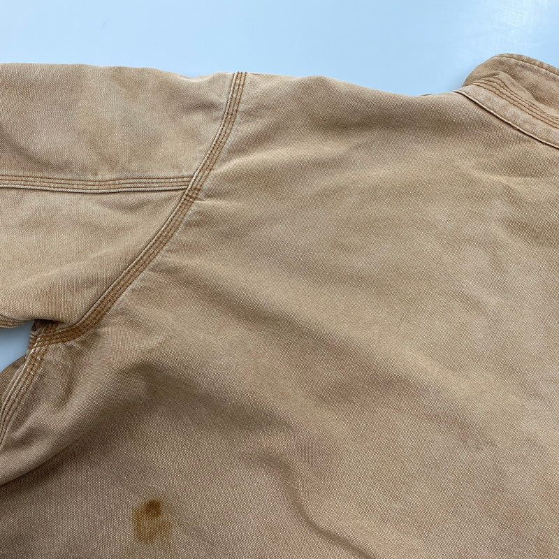【中古品】【メンズ】 LEE リー 0414 80S QUILTING LINER CORDUROY COLLAR DUCK COVERALL キルティング ライナー コーデュロイ カラー ダック カバーオール アウター 146-260604-cs-10-izu サイズ:M カラー:ブラウン 万代Net店