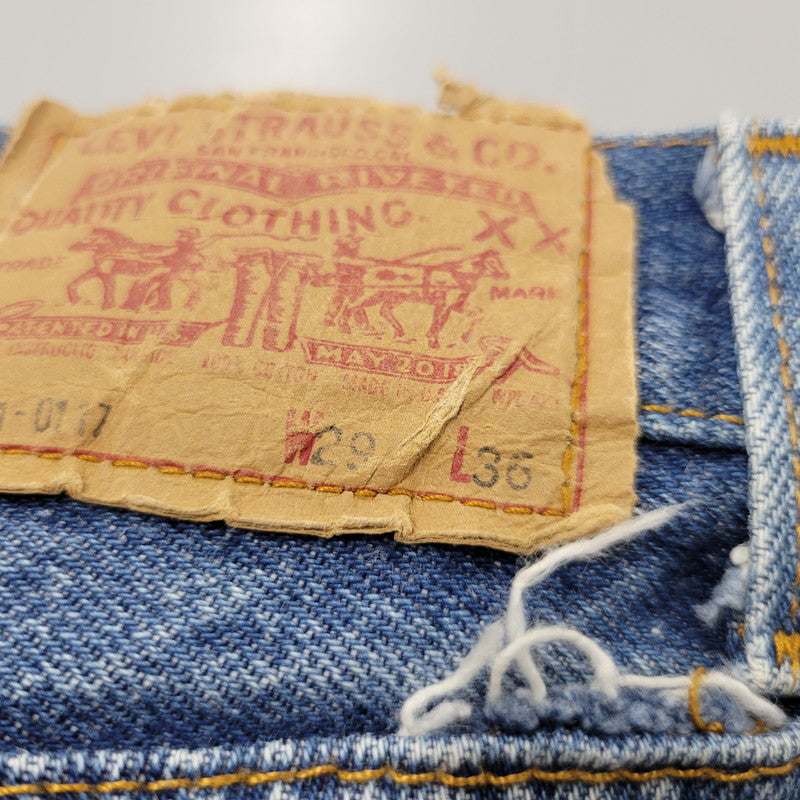 【中古品】【メンズ】 LEVI'S リーバイス USA製 刻印553 SMALLE STUDENT スモール スチューデント 不均等V BUTTONFLY ボタンフライ 501 DENIM PANTS デニム パンツ ズボン ボトムス 157-260613-ya-03-izu サイズ:29×36 カラー:インディゴ 万代Net店