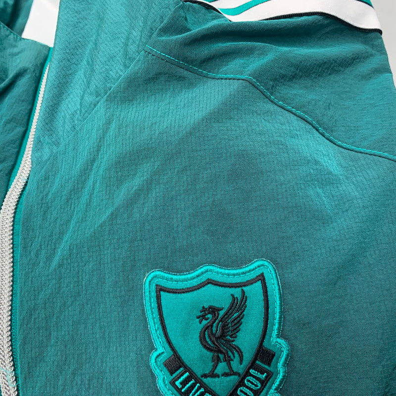 【中古品】【メンズ】 adidas アディダス LIVERPOOL FC TERRACE ICONS HALF-ZIP JACKET JW5474 リバプールFC テラスアイコン ハーフジップ ジャケット 148-260607-as-15-izu サイズ:L カラー:グリーン 万代Net店