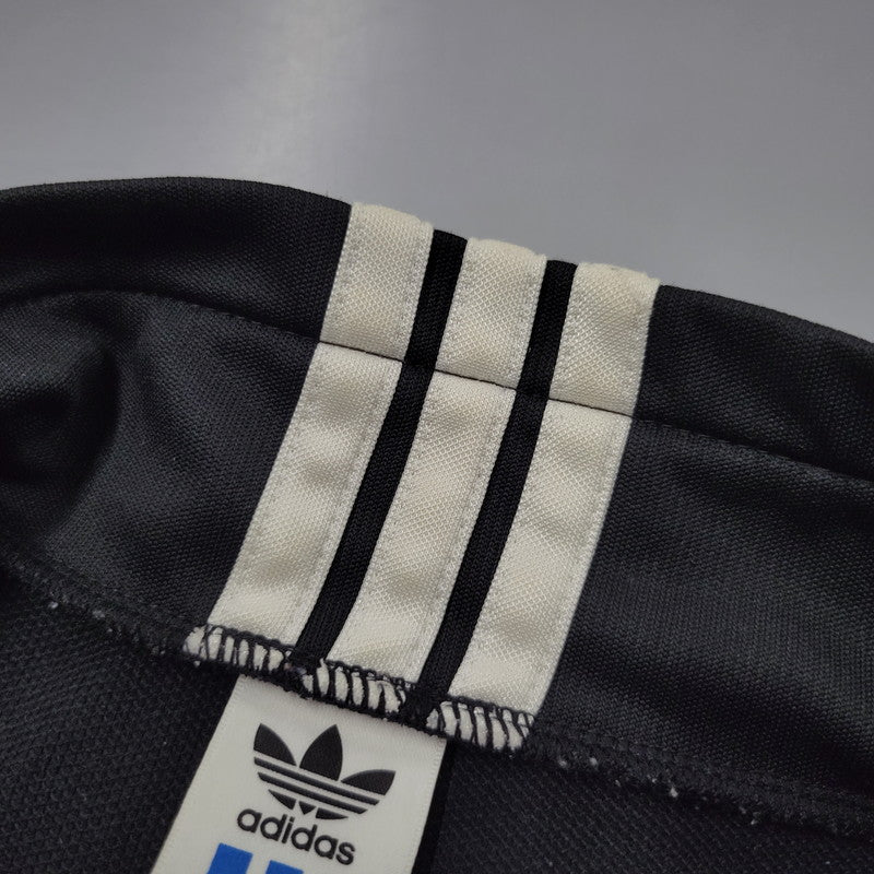 【中古品】【メンズ】 adidas アディダス TRACK JACKET ASR-966 トラックジャケット デサント製 146-260614-as-13-izu サイズ:O カラー:ブラック 万代Net店
