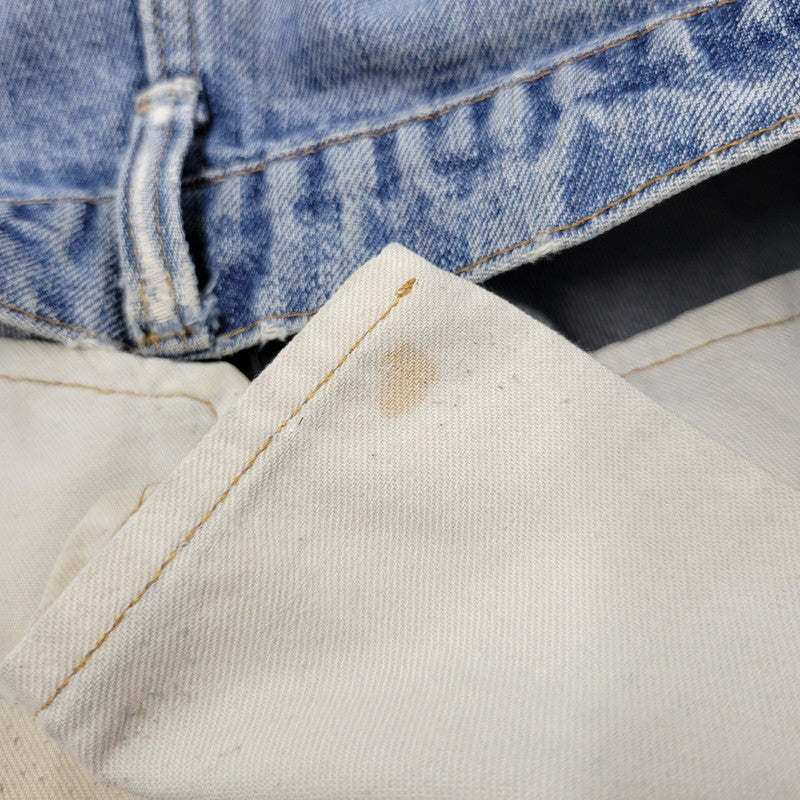 【現状渡し品】【メンズ】 Levi's リーバイス 42TALON ZIP BIG-E BOOT CUT DENIM PANTS 517-0217 刻印16 ブーツカット デニムパンツ 不均等V クロカン バックポケット裏チェーン ジーンズ 157-260617-as-05-izu カラー:ライトインディゴ 万代Net店