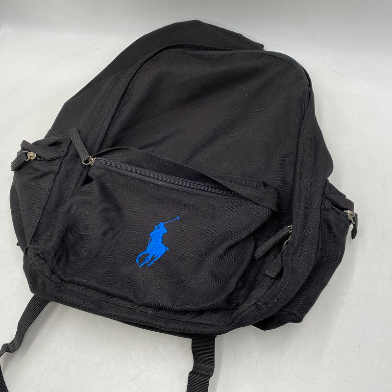 【中古品】【メンズ/レディース】 POLO RALPH LAUREN ポロ・ラルフローレン BLUE BIG PONY BACKPACK ブルー ビッグ ポニー バックパック カバン 鞄 188-260615-cs-16-izu カラー:ブラック 万代Net店