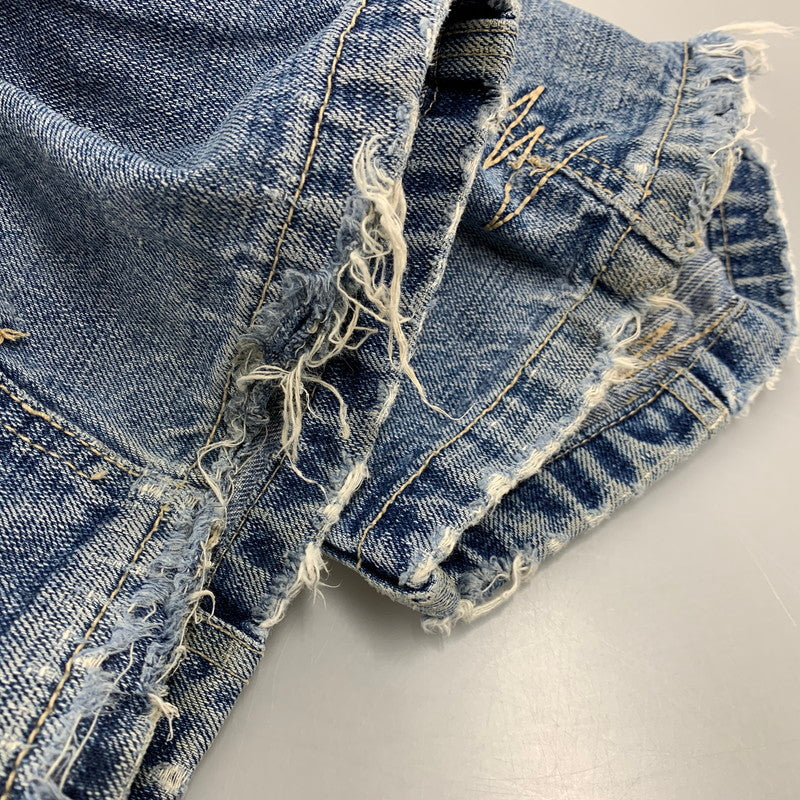 【中古品】【メンズ】 SOUTHPOLE サウスポール BUGGY DENIM PANTS バギーデニムパンツ 刺繍 ツギハギステッチ ジーンズ 157-260608-as-09-izu サイズ:33L カラー:ライトインディゴ 万代Net店