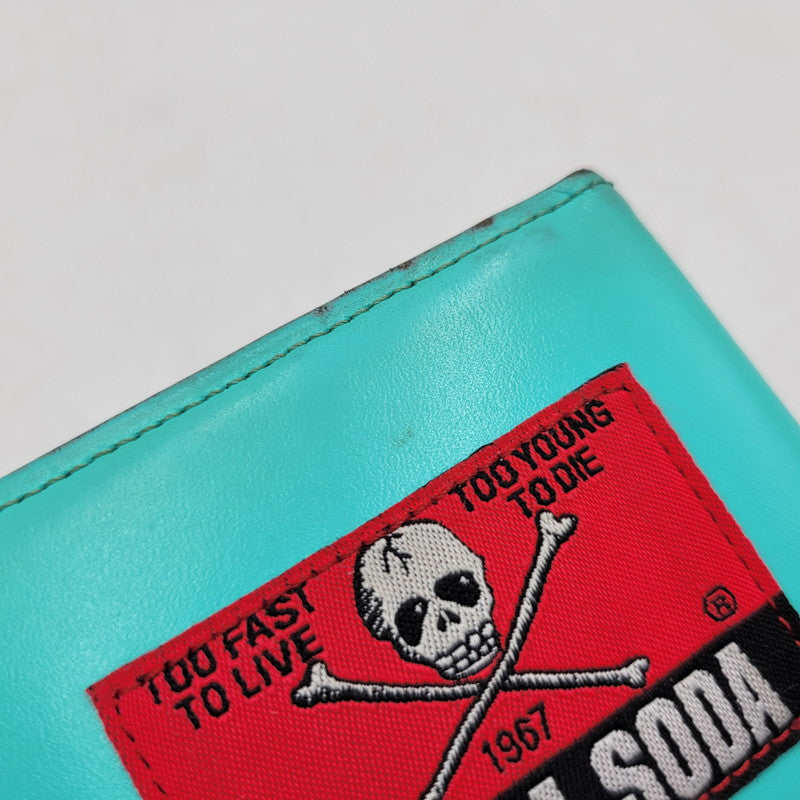【中古品】【メンズ】 CREAM SODA クリームソーダ LONG WALLET ロング ウォレット 財布 長財布 200-260619-cs-19-izu カラー:ミントブルー 万代Net店