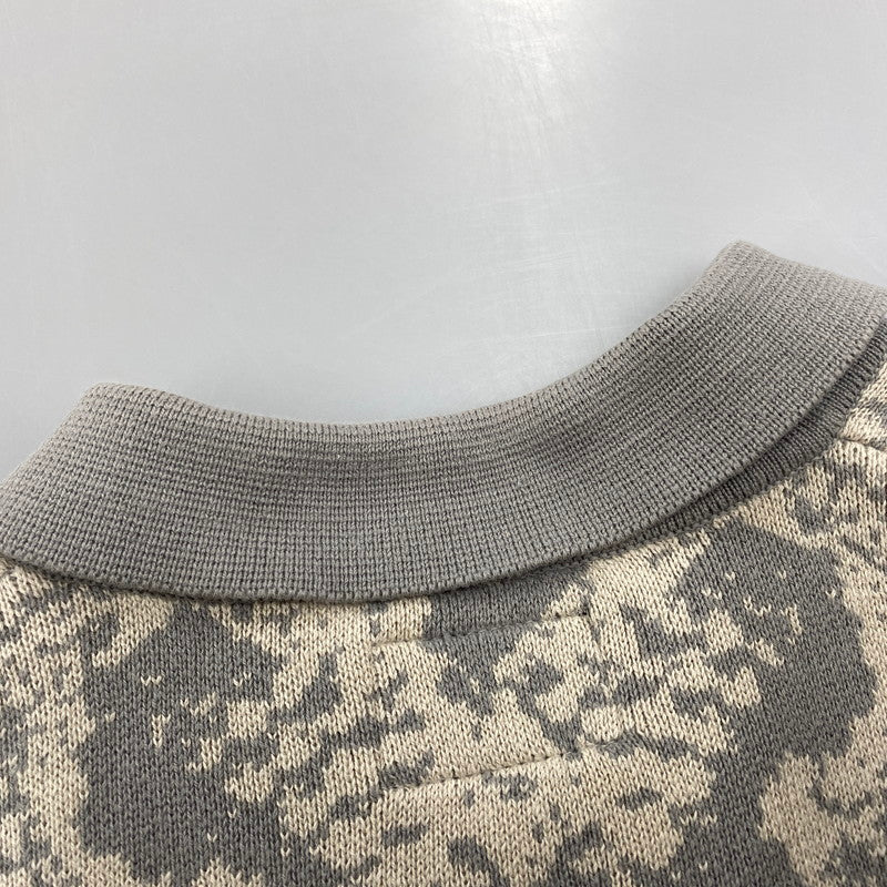 【中古品】【メンズ】 HUF ハフ KN00494 INSTINCT BOWLING SWEATER インスティンクト ボウリング セーター トップス 半袖 142-260624-cs-17-izu サイズ:M カラー:グレー系×ベージュ 万代Net店