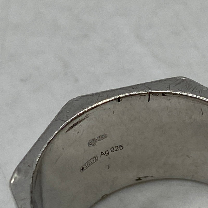 【中古品】【メンズ/レディース】 CELINE セリーヌ AG 925 ヘリテージ ヘプタゴン リング 指輪 アクセサリー 182-260616-as-09-izu サイズ:表記58 カラー:シルバー 万代Net店