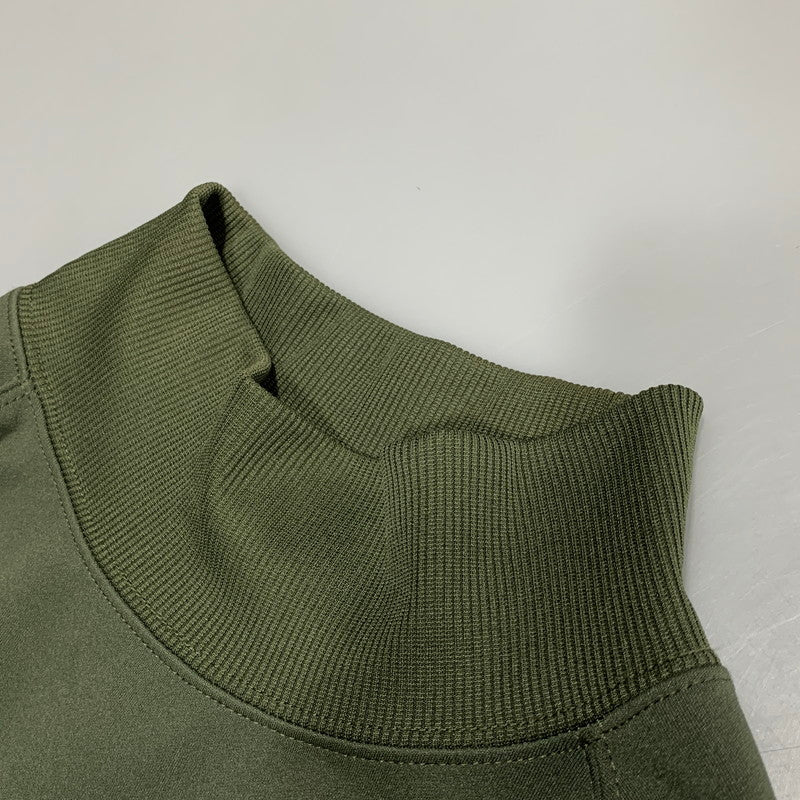 【中古品】【メンズ】 NEEDLES ニードルス LQ244 LS MOCK NECK TEE - PE/PU JERSEY ロングスリーブ モックネック ティー ジャージ トップス 長袖 140-260629-cs-12-izu サイズ:L カラー:グリーン 万代Net店