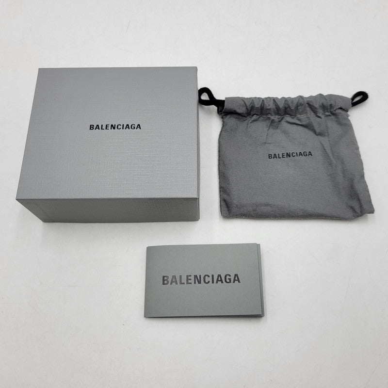 【中古品】【メンズ/レディース】 BALENCIAGA バレンシアガ CASH MINI WALLET 594312 キャッシュ ミニ ウォレット 財布 181-260623-as-17-izu カラー:ブラウン 万代Net店