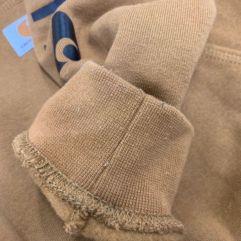 【中古品】【メンズ】 CARHARTT カーハート 906-488 メキシコ製 22年製 LOOSE FIT AEM LOGO HOODED SWEAT SHIRT ルーズフィット ロゴ フーデッド スウェット トップス 長袖 146-260730-cs-28-izu サイズ:M カラー:ブラウン 万代Net店